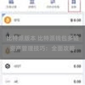 比特派版本 比特派钱包多链资产管理技巧：全面攻略