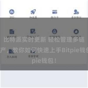 比特派实时更新 轻松管理多链资产，教你如何快速上手Bitpie钱包！