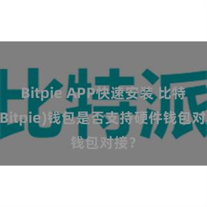 Bitpie APP快速安装 比特派(Bitpie)钱包是否支持硬件钱包对接？