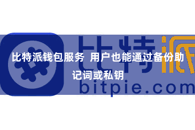 比特派钱包服务  用户也能通过备份助记词或私钥